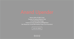 Desktop Screenshot of anandupender.com